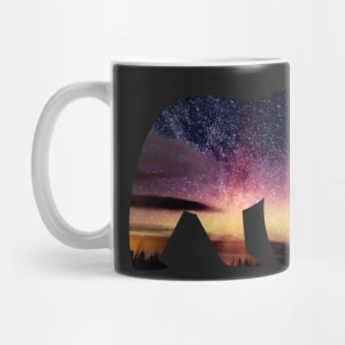 Starry Night Bear Silhouette Mug